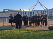 Performance at Parliament House (photo by M Hodgkin)