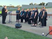 Performance at Parliament House (photo by T Hardy)