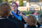 Our musical director, Christine (photo by Andrew Costigan)